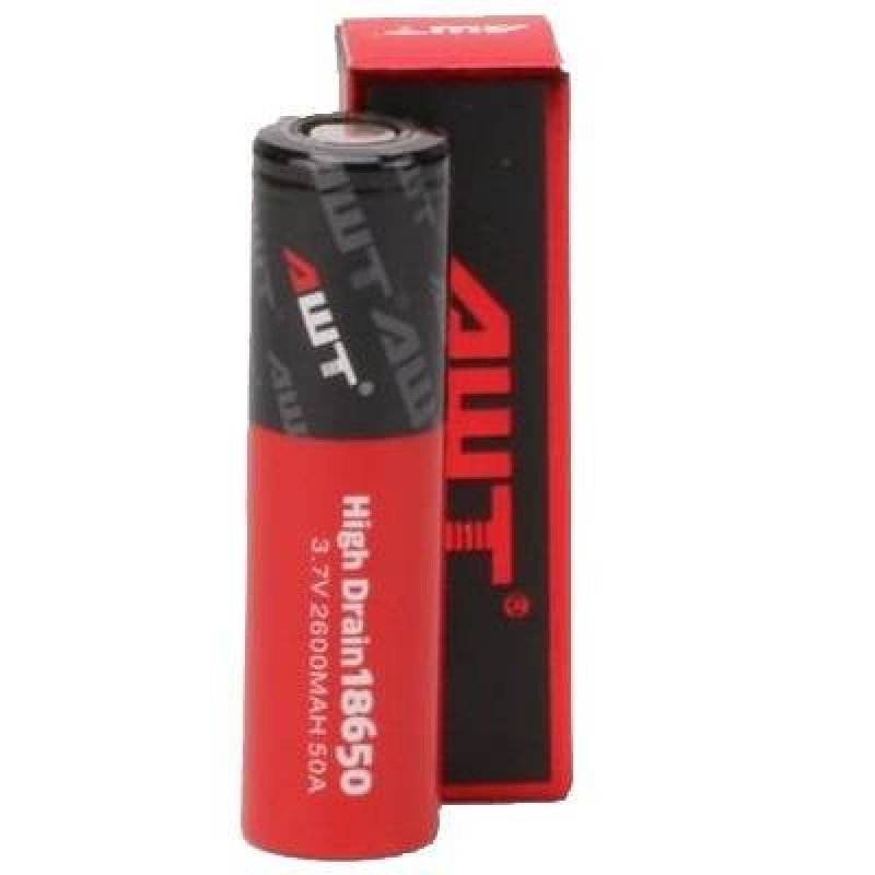 AWT 18650 Li-ion Battery - 50A 2600mAh 3.7V
